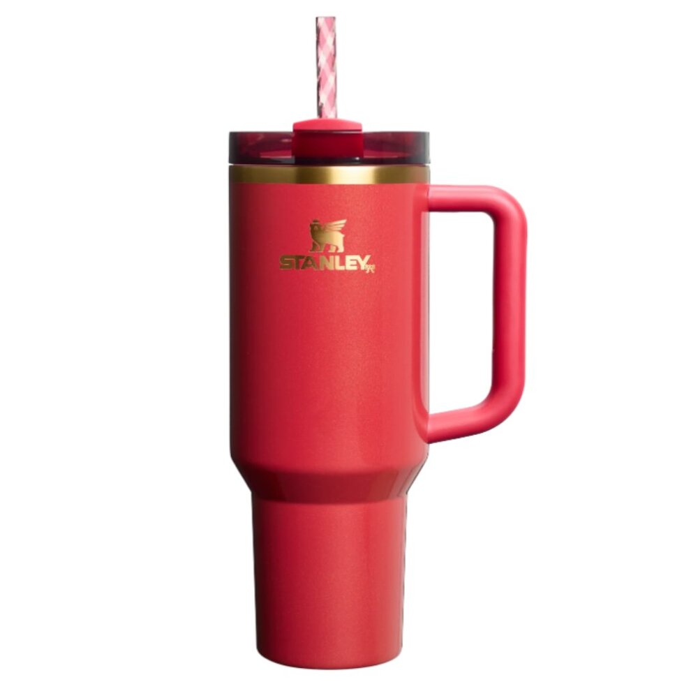 NIB Stanley Scarlet Red Holiday 40 oz Flowstate Tumbler